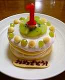 イチゴなしでも☆１歳お誕生日ケーキ