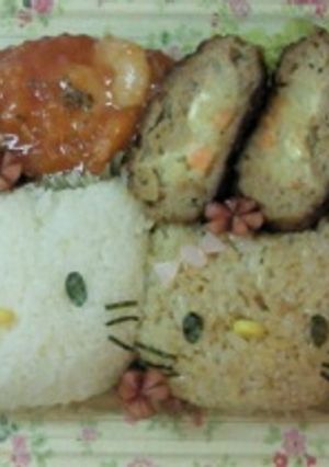 美容師彼ごはん★ハローキティー⑵-レシピのメイン写真