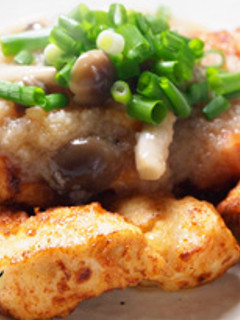 鶏むね肉の唐揚げ・レンコンあんかけ-レシピのメイン写真