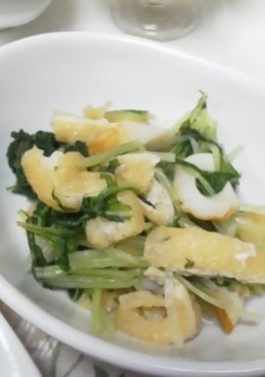 水菜と油揚げの煮浸し-レシピのメイン写真