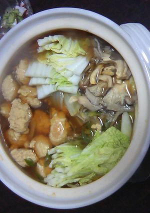鶏つくね鍋-レシピのメイン写真