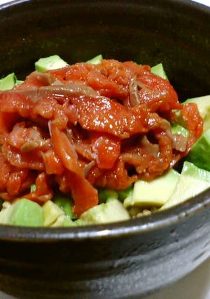 美肌レシピ☆簡単☆スモークサーモン丼-レシピのメイン写真
