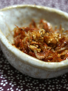 レンジで簡単♪桜えびとナッツのつくだ煮-レシピのメイン写真
