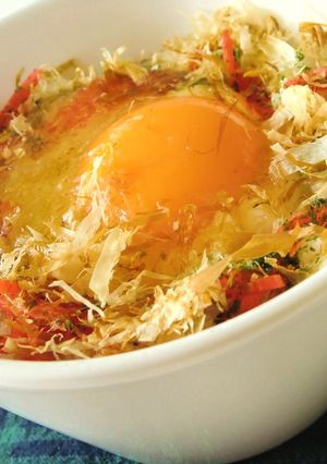 簡単朝ごはん☆お好み風たまごかけごはん-レシピのメイン写真