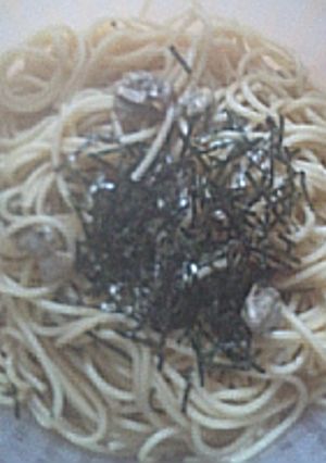 牡蠣スパ-レシピのメイン写真