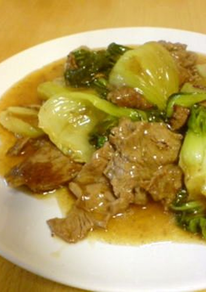 牛肉と青梗菜のオイスターソース炒め-レシピのメイン写真