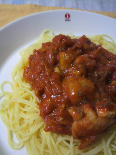 鶏肉と玉ねぎのトマトパスタ-レシピのメイン写真