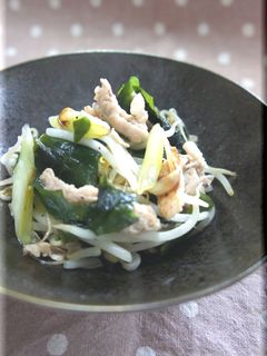 ๑✽肉もやし&わかめ炒め✽๑-レシピのメイン写真