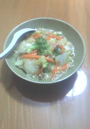 野菜たっぷり☆皿うどん風インスタント麺-レシピのメイン写真