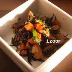 รูปของ ひじきの煮物しょうが風味　鉄分たっぷり！