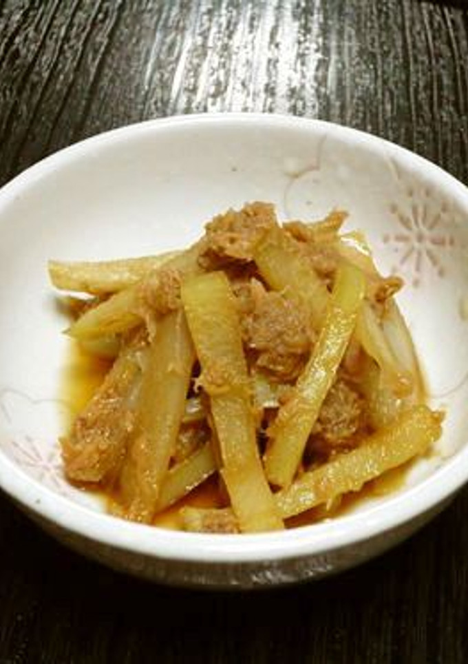 ＊ルクエdeエコ料理！大根の皮とツナ煮＊-レシピのメイン写真