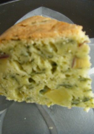 サツマイモとほうれん草の炊飯器ケーキ-レシピのメイン写真