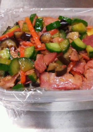 野菜たっぷりしょうゆバター丼-レシピのメイン写真