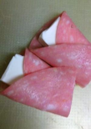 お弁当に☆ハムのクリームチーズ巻き-レシピのメイン写真
