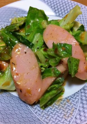 おさかなソーセージのチリマヨ炒め-レシピのメイン写真