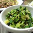 セロリの葉っぱの和え物