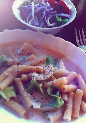 ♥ アンチョビ風味豆乳クリームパスタ ♥-レシピのメイン写真