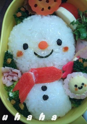 キャラ弁の隙間にブロッコリー♡-レシピのメイン写真