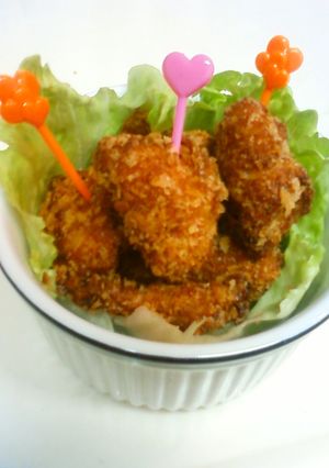 ボール１個で出来ちゃう一口味噌チキンカツ-レシピのメイン写真