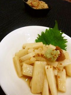 長いもの梅青じそ風味蒸し わさびを添えて-レシピのメイン写真