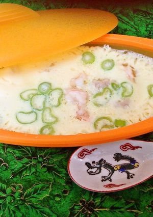 シリコンスチーマーで作った中華風茶碗蒸し-レシピのメイン写真