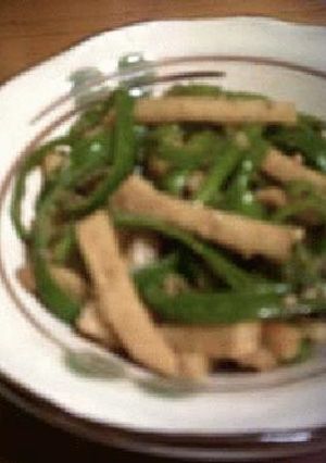ししとう＋タケノコのきんぴら・ゴマ風味-レシピのメイン写真