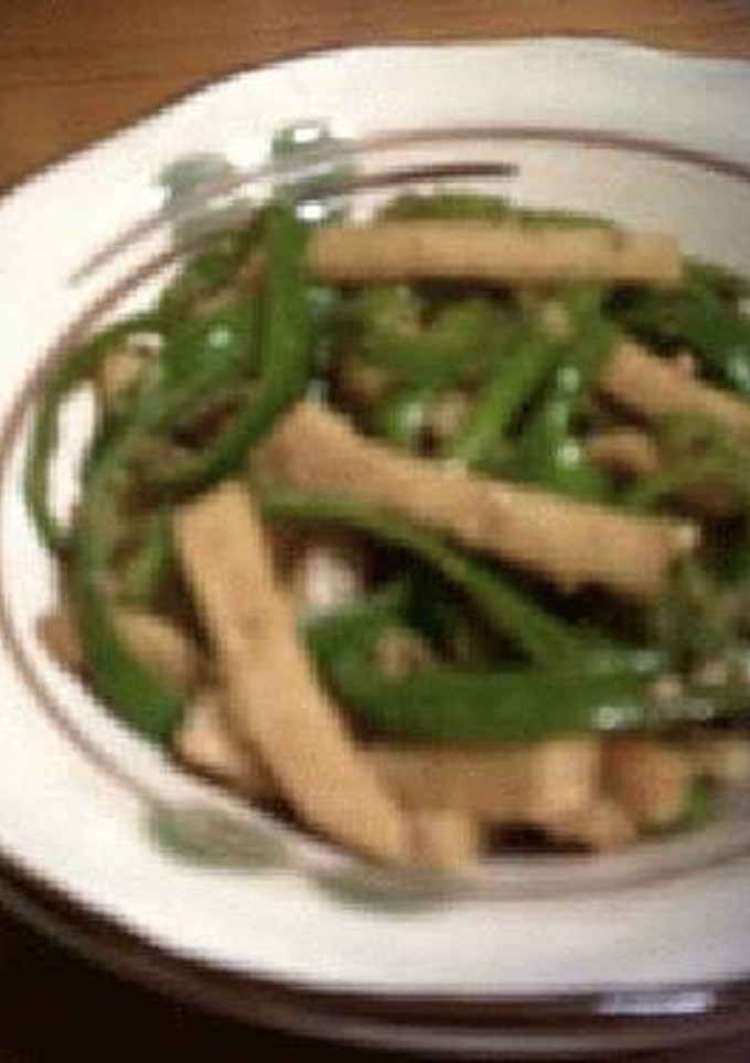 ししとう＋タケノコのきんぴら・ゴマ風味-レシピのメイン写真