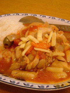チキンとオリーブのトマト煮込み-レシピのメイン写真