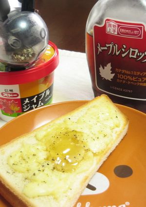 ピリッと！メープルチーズトースト♫♪-レシピのメイン写真