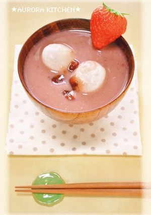 甘酸っぱい♪いちごみるくぜんざい-レシピのメイン写真