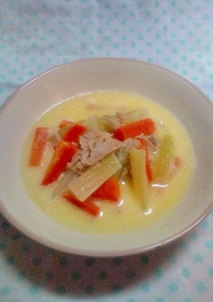 セロリにんじんツナのクリーム煮-レシピのメイン写真