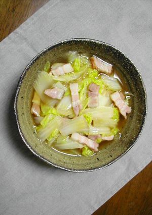 白菜とベーコンの炒め煮-レシピのメイン写真