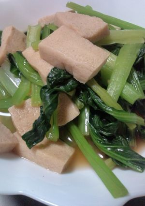 小松菜と高野豆腐のサッと煮-レシピのメイン写真