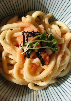 香る青じそ✿めんたいクリームうどん-レシピのメイン写真