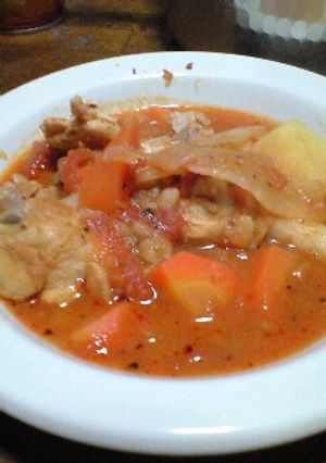 鶏手羽元のﾄﾏﾄ煮込み-レシピのメイン写真