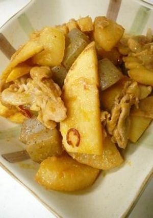 ピリ辛！でも甘辛たけのこと豚肉の炒め煮✿-レシピのメイン写真