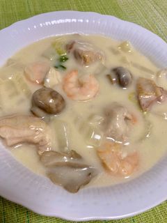 白菜とキノコたっぷりクリーム煮♪-レシピのメイン写真