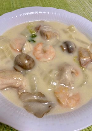 白菜とキノコたっぷりクリーム煮♪-レシピのメイン写真