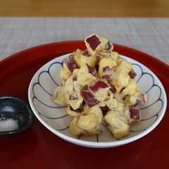 รูปของ 食べ応えあり☆さつまいもの角切り天ぷら