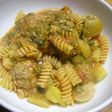 野菜スープの残りでパスタ♪♪