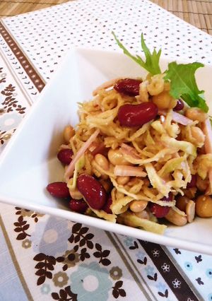 食物繊維たっぷり♪切干大根とお豆のサラダ-レシピのメイン写真