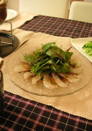 さっぱり!! 鯛のカルパッチョサラダ-レシピのメイン写真