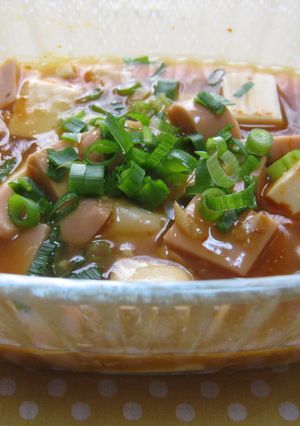 レンチン♪はふ~ソーセージと豆腐の麻婆味-レシピのメイン写真