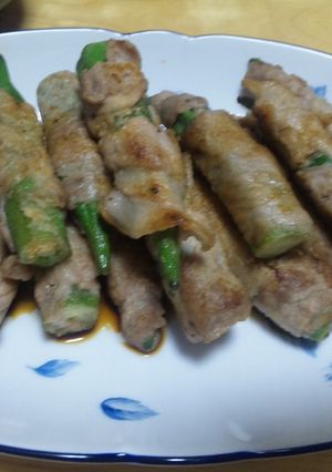 おくら肉巻き-レシピのメイン写真