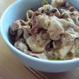 簡単ピリ辛高菜の豚マヨ丼