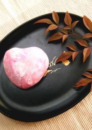 * バレンタインに?! ❤ハートの大福♪-レシピのメイン写真