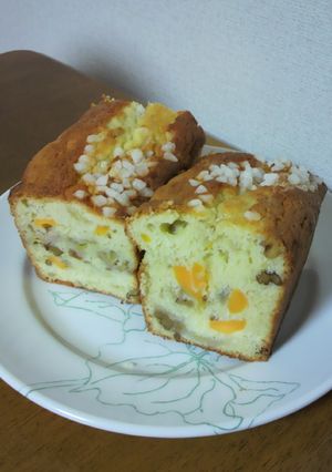 プロセスチーズとバナナのパウンドケーキ-レシピのメイン写真