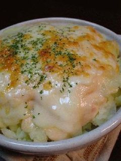 メークインのたらこマヨチーズ焼き-レシピのメイン写真