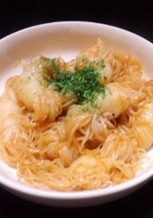 サクっと一品♪結びシラタキのバター炒め-レシピのメイン写真