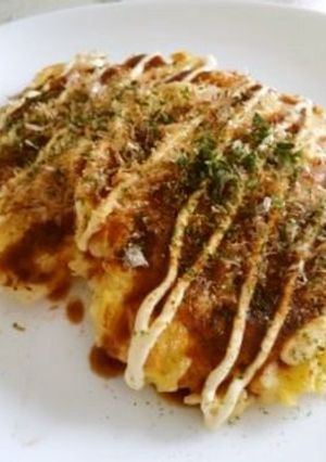 ランチに★残ったご飯でお好み焼き〜♪-レシピのメイン写真